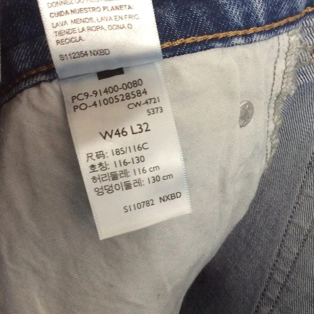 Signature Gold by Levis Strauss Mens Flex Jeans‎ Size 46x32 Regular Straight Leg